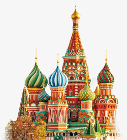 建筑特色俄罗斯标志性建筑物高清图片