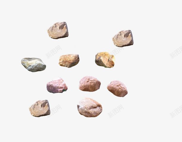 彩色岩石碎块png免抠素材_88icon https://88icon.com 小石头 小碎石 岩石 彩色 石块 石子 碎块 碎石块