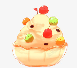 冰淇淋装饰甜点蛋糕冰淇淋高清图片