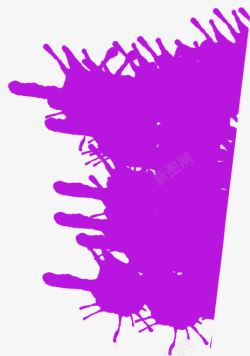 紫色水彩招聘海报素材