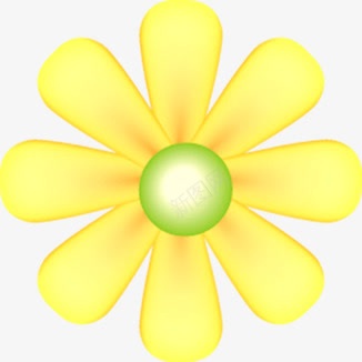 春天黄色手绘小花png免抠素材_88icon https://88icon.com 春天 黄色