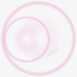 粉色光晕圈效果元素素材