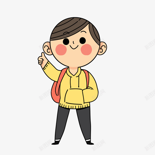 卡通男孩小学生png免抠素材_88icon https://88icon.com 上学人物 儿童 卡通人物 卡通男子 学生 小学生