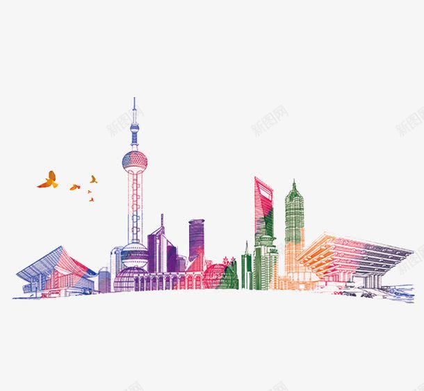 城市建筑png免抠素材_88icon https://88icon.com 上海 城市 城市现代上海 建筑 高楼