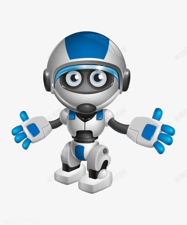 帅气的机器人png免抠素材_88icon https://88icon.com 卡通 可爱的 展开双臂 张开双臂 张开双臂的人 手绘 机器人 简笔