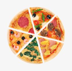 一块披萨圆形披萨高清图片