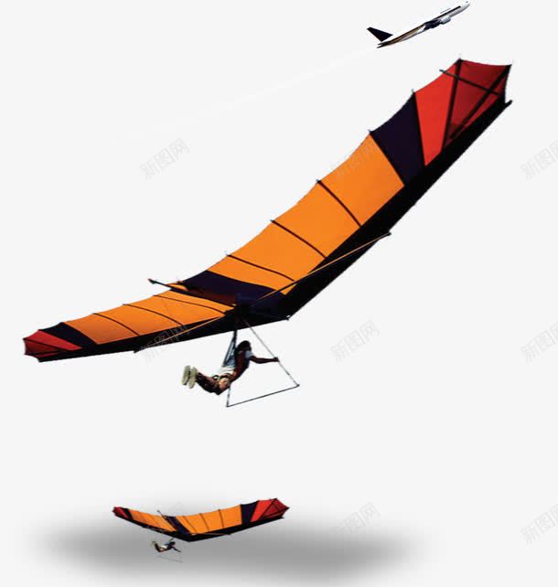 滑翔翼飞机png免抠素材_88icon https://88icon.com 勇敢自我 极限挑战 滑翔伞 滑翔翼 运动 飞机