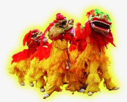 中国传统舞狮文化素材