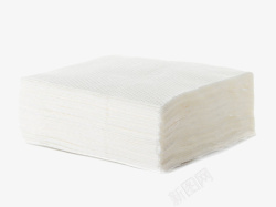 一扎白色层叠的纸巾实物素材