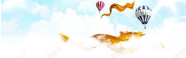 旅游背景jpg设计背景_88icon https://88icon.com 天空 淘宝模板 淘宝海报 淘宝首页 热气球 童装首页