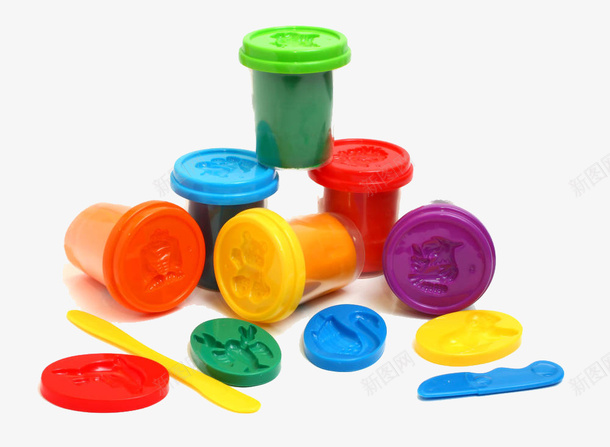 彩色的橡皮泥玩具png免抠素材_88icon https://88icon.com 儿童玩具 创意 商务 彩色 手绘 模具 橡皮泥 简约