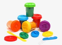 彩色的橡皮泥玩具素材