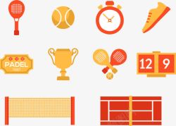 排球网球网球类运动比赛图标高清图片