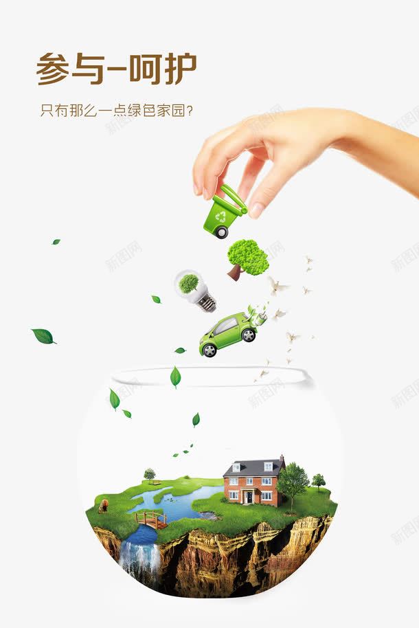 创意保护生态环境png免抠素材_88icon https://88icon.com 保护环境 创意 创意海报 参与 呵护 家园 流水 生态园 生态环境