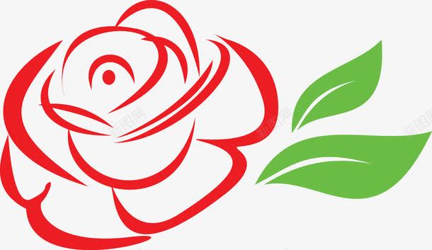 程式化的玫瑰图矢量图ai免抠素材_88icon https://88icon.com 单页 求婚 海报 玫瑰 甜蜜 简笔 结婚 绿叶 花朵 装饰 请柬 矢量图