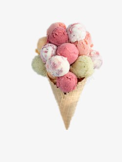 好吃的冰淇淋冰淇淋球高清图片