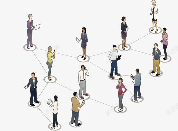 社会联系交流png免抠素材_88icon https://88icon.com 信息媒体 几何形状 圆点 小圈圈 社会化网络 纹理效果 线框模型