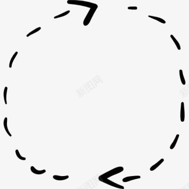 圆形洋葱旋转箭头图标图标