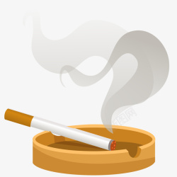 点燃的烟手绘禁止吸烟世界无烟日高清图片