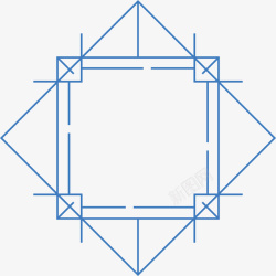 简约几何线条边框纹理矢量图素材