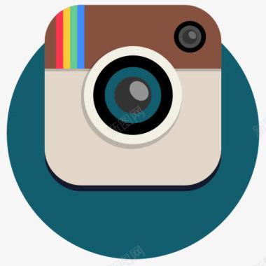 网络社交图像Instagram照片PI图标图标