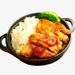 石锅咖喱鸡排饭素材