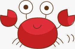 红色小螃蟹螃蟹高清图片