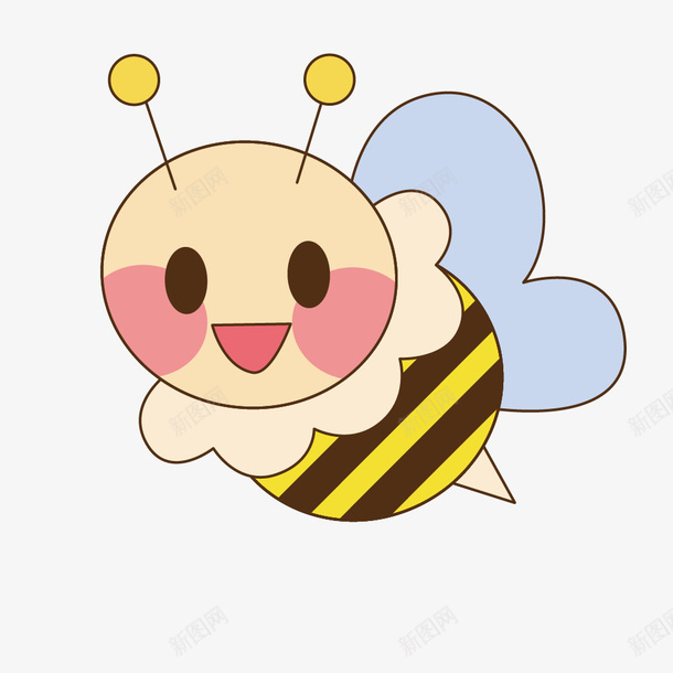 卡通版的小蜜蜂元素png免抠素材_88icon https://88icon.com 免抠图 卡通蜜蜂 效果图 昆虫 翅膀 蜂类 蜜蜂 装饰图 装饰画 黄色