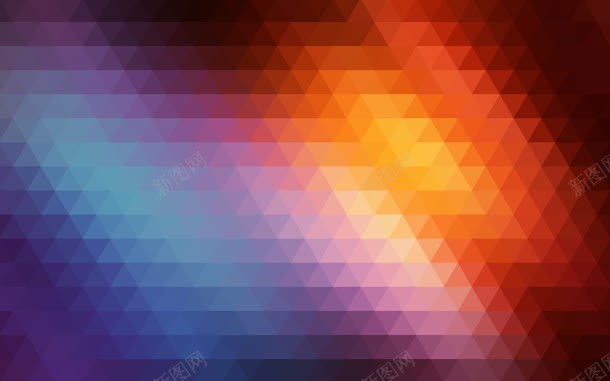 蓝红色渐变三角形壁纸jpg设计背景_88icon https://88icon.com 三角形 壁纸 渐变 红色