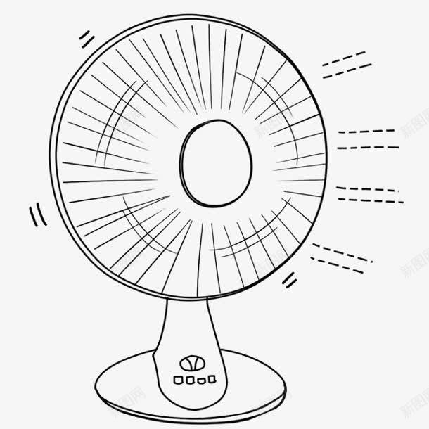 线条电风扇装饰png免抠素材_88icon https://88icon.com 电风扇 线条 装饰