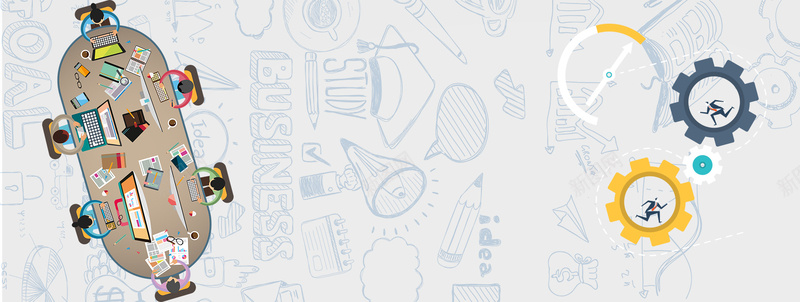 秋季招聘手绘文艺卡通灰色bannerpsd设计背景_88icon https://88icon.com 人才招聘 公司招聘 招人 招聘 招聘季 校园招聘 求职广告 秋季招聘 职位发布 虚位以待 诚聘英才