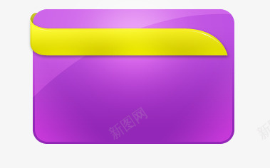 紫色名片png免抠素材_88icon https://88icon.com 名片 导航 方形 质感