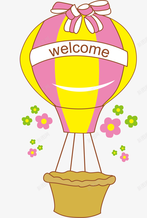 童趣彩色热气球png免抠素材_88icon https://88icon.com welcome 丝带 免抠PNG 彩色 热气球 童趣 花朵