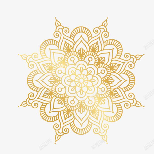 金色花纹图案png免抠素材_88icon https://88icon.com 图案 图腾 复杂 线条 组合 绘画 花纹 装饰 金属 金色