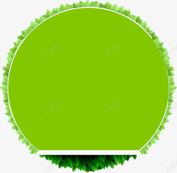 绿色树叶海报标签png免抠素材_88icon https://88icon.com 标签 树叶 海报 绿色