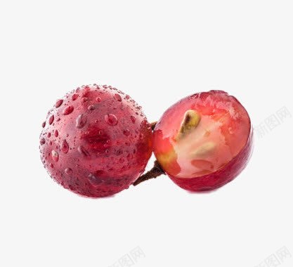 两颗进口红提png免抠素材_88icon https://88icon.com 两颗进口红提 产品实物 时令水果 水果 绿色食品免费png 进口水果