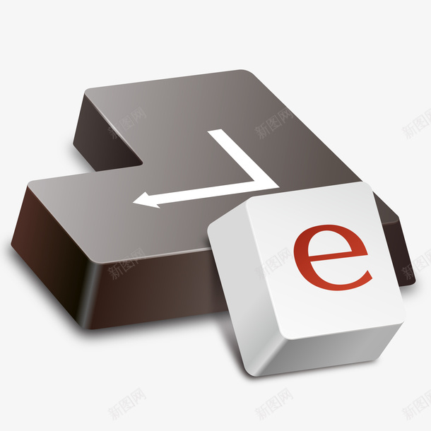 卡通立体手绘键盘回车键字母e键png免抠素材_88icon https://88icon.com enter键盘 回车键 字母e键 手绘键盘 立体字 立体键盘 艺术字 英文字母e