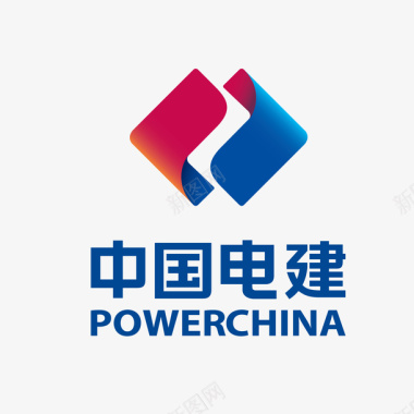 文字车彩色中国电建logo标识图标图标