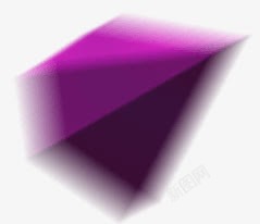 几何体紫色几何体石头石块装饰素材