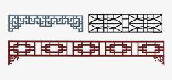 镂空隔断中式风格素材