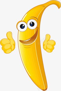 香蕉拟人微笑的香蕉高清图片