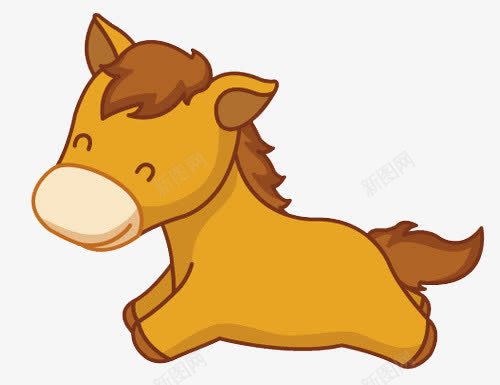 卡通小马png免抠素材_88icon https://88icon.com 动物 十二生肖 可爱卡通 小马 木马