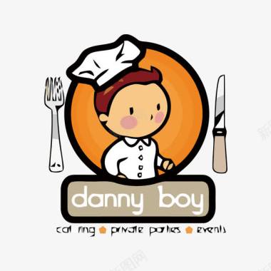 卡通人物过年餐饮logo图标图标