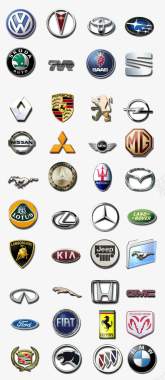 定制汽车汽车logo图标图标