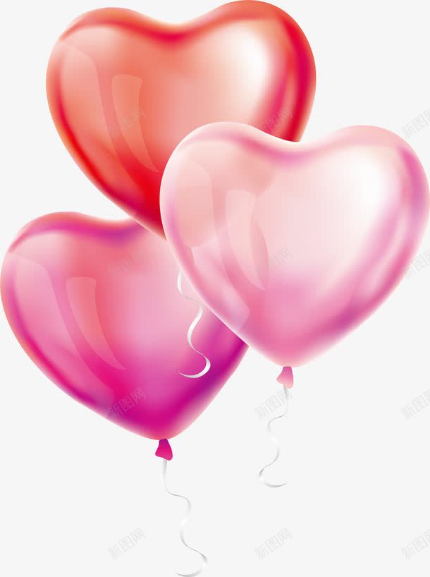 粉色浪漫爱心气球装饰图案png免抠素材_88icon https://88icon.com 气球 浪漫 爱心 粉色 装饰图案