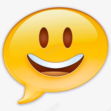 快乐表情符号面对快乐iChat气球图标图标