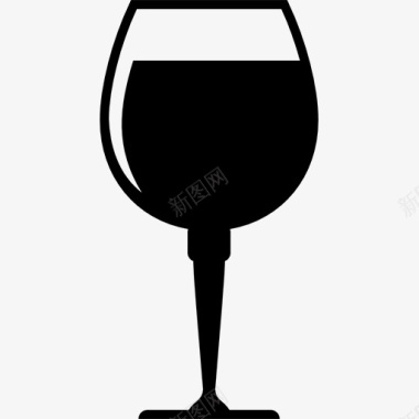高脚桌葡萄酒图标图标