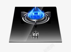 家用燃气灶黑色耐高温材质燃气灶高清图片