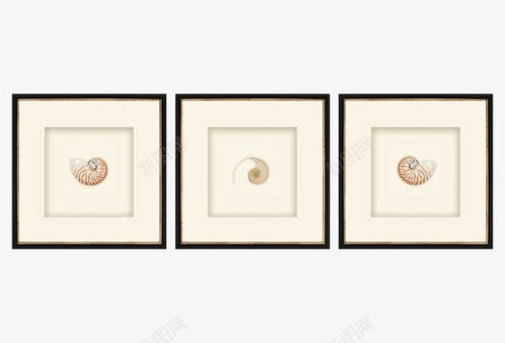 手绘装饰画蜗牛装饰画图标图标