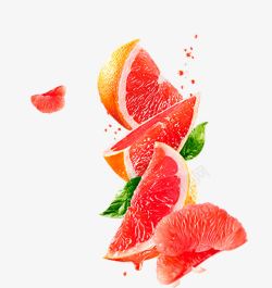 红柚水果素材